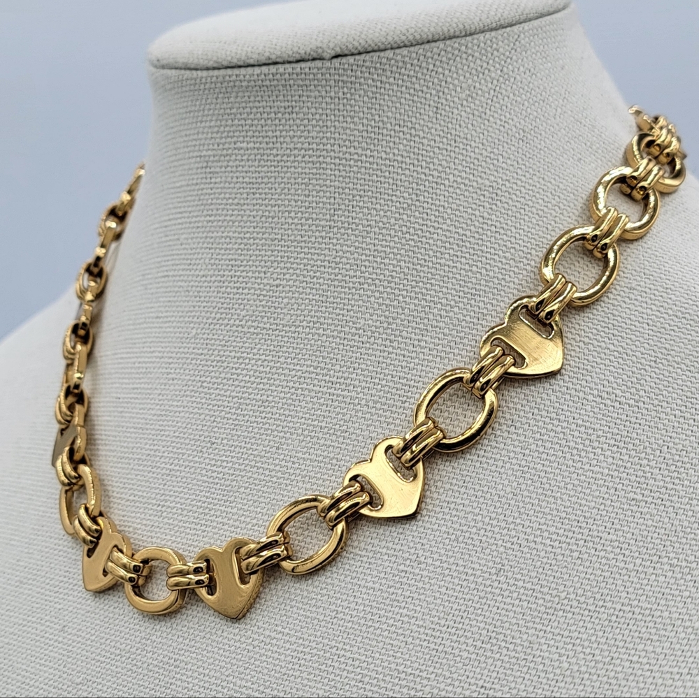 Juicy Couture Gold Tone Heart Necklace #2904